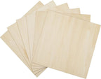 Unfinished Wood, 6 Pack Basswood Sheets by SIWUCHYE