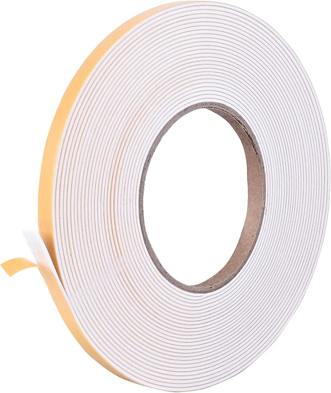 Kikerike Self Adhesive Foam Tape Weatherstrip 1/4in x 1/16in x 33Ft High by Kikerike
