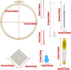 Allazone Punch Needle Coasters Kit, 6 Pattern Embroidery Punch Needle Kits - Image 2