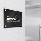SimbaLux Acrylic Sheet Black Opaque Cast Plexiglass 12”x12” 1/4” Thick 6mm | - Image 8