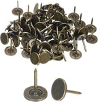 uxcell 150Pcs Upholstery Tacks, 11mmx15mm Flat Head Thumb Tack Decorative by uxcell