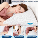 Cooling Pillow King Size Set of 2, Adjustable Bed Pillows - Image 2