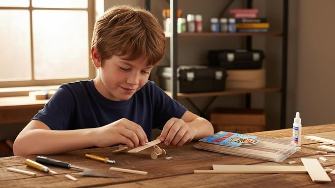 Guillow's Box O' Balsa Model Kit, Random Sizes, 1-Pound Box - Image 2