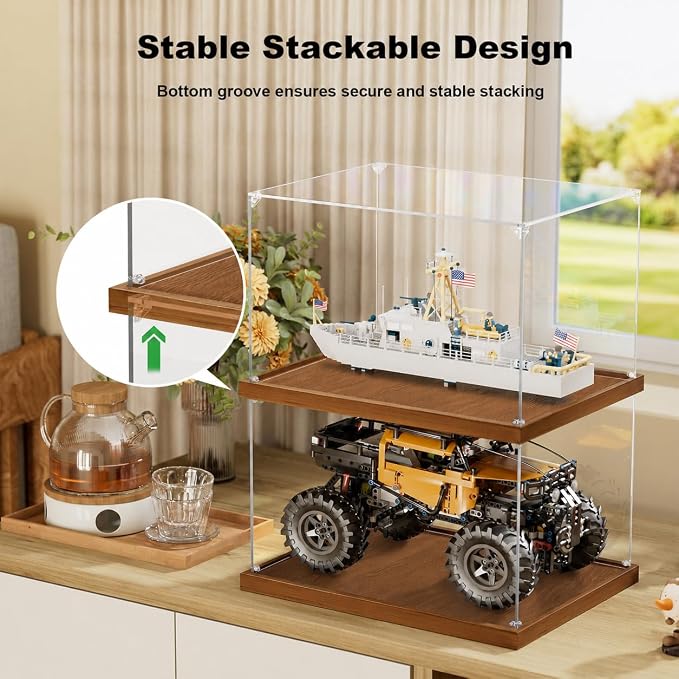 JUJOMAT Acrylic Display Case for Collectibles Clear Acrylic Display Box for - Image 4