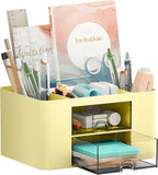 Marbrasse Pen Organizer with 2 Drawer, Desk Organizers and Accessories with 5 by Marbrasse