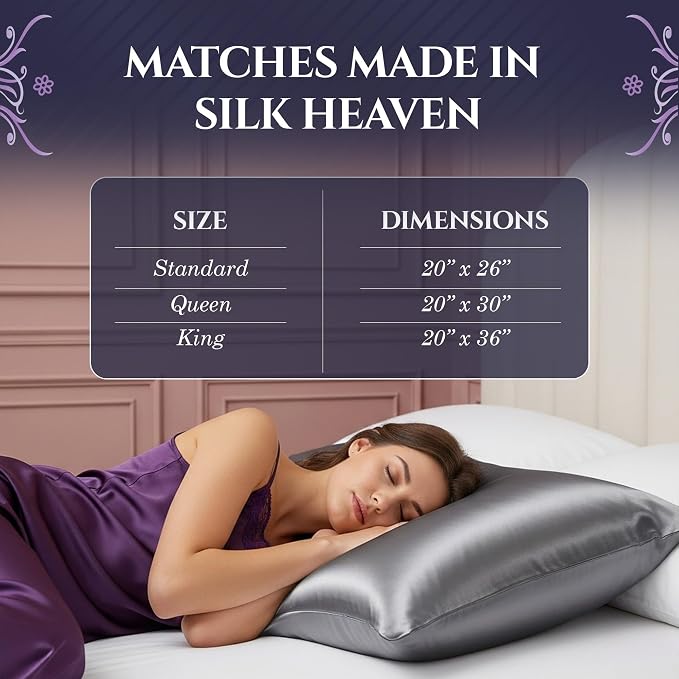 DECOLURE 100% Pure Mulberry Silk Pillow Case King Size – Highest Grade 30 Momme - Image 8