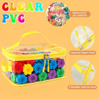 8 Packs Toy Storage Bags, Reusable Clear PVC Board Game Storage, Toy Storage - Image 3