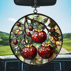 Cottage Pomegranate Acrylic Suncatcher Stained Glass Effect Window Car Hanging - Image 5
