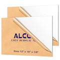 White Acrylic Sheet 12" x 16" x 1/8", 2 Pack ALCCIFI 38% Translucent Glossy by AcrylicSheets