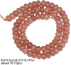Songxi 5x8mm Natural Sun Stone Rondelle Beads, Gemstone - Image 2