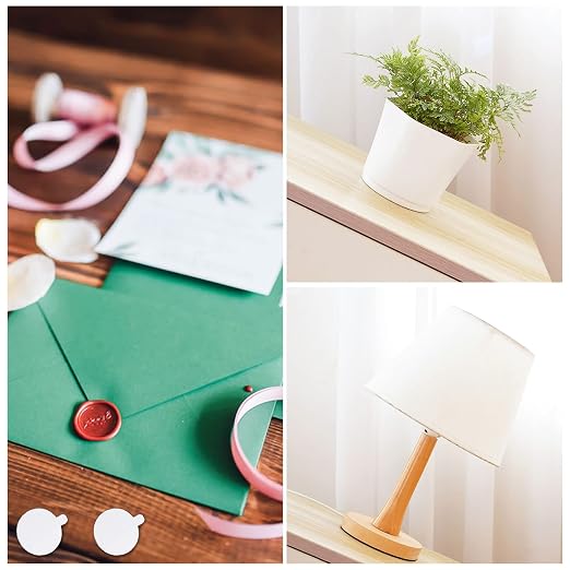 360Pcs Double Sided Adhesive Wax Seal Stickers | Removable, 1in Round Sticky - Image 4