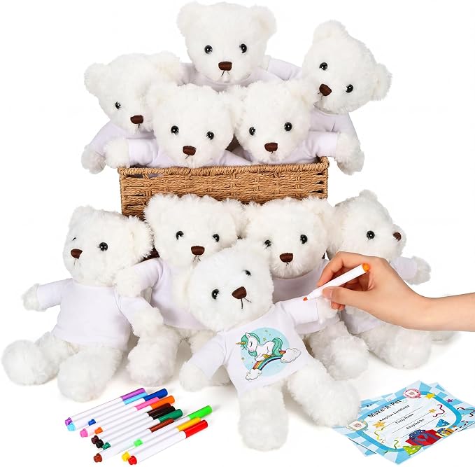 40 Pcs Make Your Own Stuffed Animal Bear Kit DIY 2026 Graduation Plush Gift 10 by Blueweenly