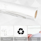 Qyeahkj White Wood Bulletin Board Paper Roll Wood Grain Bulletin Board - Image 4