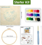 JOZYSH DIY Punch Needle Kits for Beginners Cute Cartoon Butterflies - Image 4