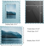 8X10 Wavy Picture Frame With Mat - Image 2