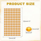 HARFINGTON 5 Sheet/800pcs Rhinestone Adhesive Stickers Self Adhesive Acrylic - Image 2