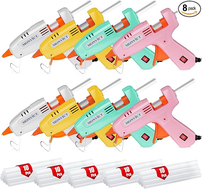 MONVICT 8 Pack 30W Hot Glue Gun Set by MONVICT