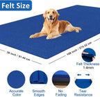 XSEINO Royal Blue Large Felt Fabric 108" X 36 ", 1.4 mm Thick Soft Felt Fabric - Image 2