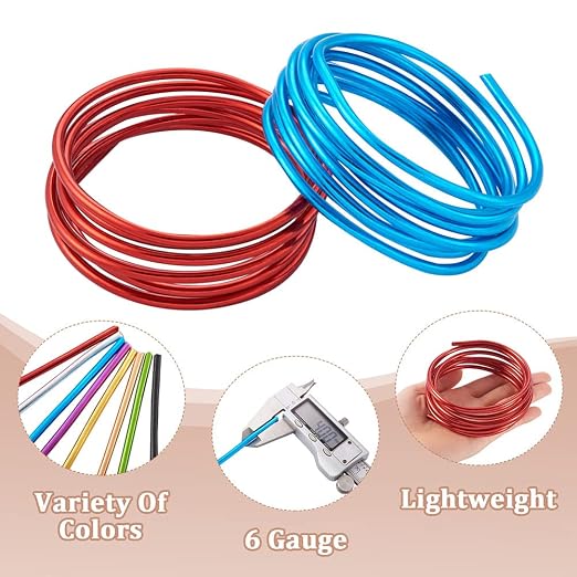 Fashewelry 52 Feet 6 Gauge Aluminum Wire 8 Colors Bendable Metal Sculpting Wire - Image 4