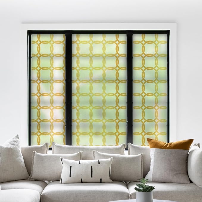 DKTIE Celtic Knot Seamless Pattern Full Privacy Window Film - Image 2