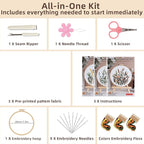 Herdiese Embroidery Kit for Beginners Adults, Cross Stitch Kits - Image 2