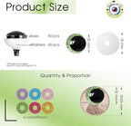 MUCUNNIA 120pcs 12mm 3D Glitter Safety Eyes - Image 2