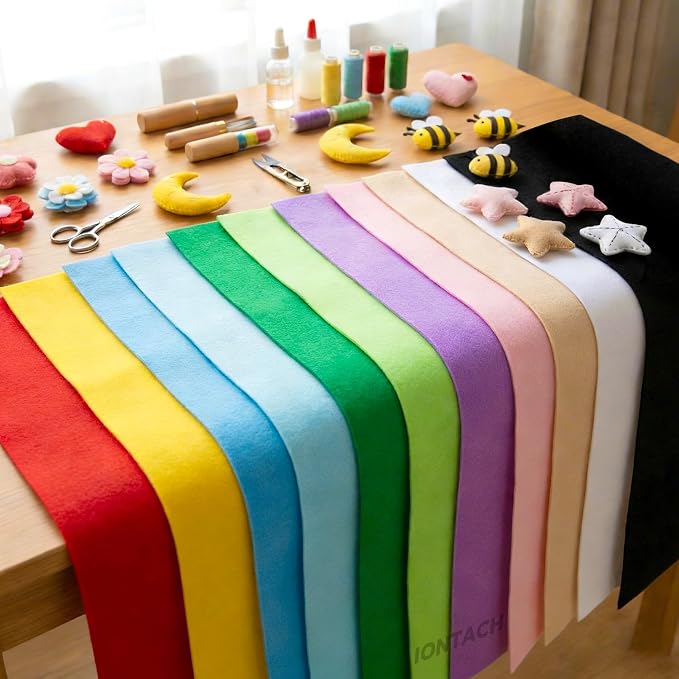 IONTACH 9" X 36" Soft Felt Sheets 1.6mm Thick | Acrylic Felt Fabric - Image 7