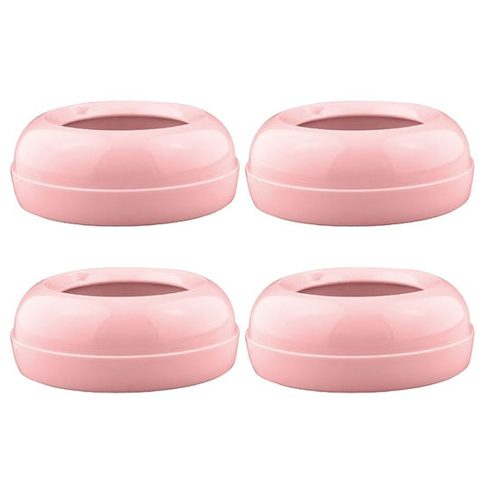 Maymom Replacement Baby Bottle Nipple Rings for Philips Avent Bottle, Compatible Screw Ring Collar for Avent Natural Plastic and Glass Bottles; Not for AntiColi Nipple, BPA-Free, Secure Latch, 4-Pack
