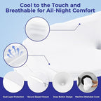 Cervical Neck Pillow for Pain Relief, Ergonomic Contour Pillow for Sleeping - Image 6