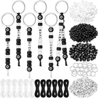 Landical 564 Pcs DIY Bead Keychain Kit Key Chain Making Craft Adjustable Letter by Landical