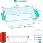 Vtopmart 4 Pack 1.5Qt Clear Pencil Box, Plastic Pencil Holder - Image 2