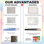 4 Pack Framed Paint by Numbers Kit - Image 4