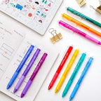 Lineon Erasable Gel Pens, 18 Colors Retractable Fine Point Erasable Pens Clicker - Image 8