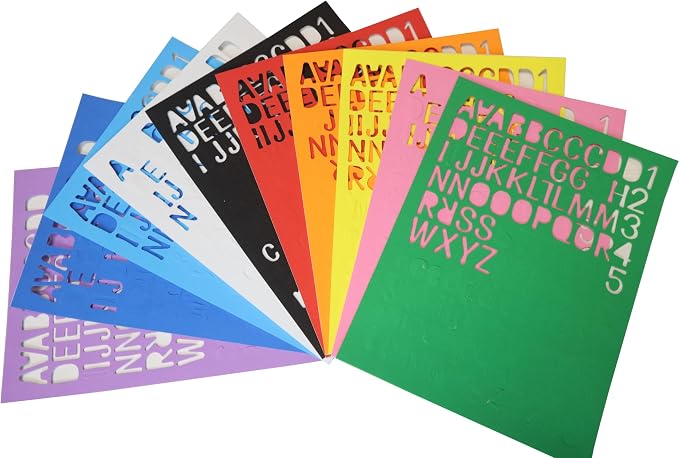 Adhesive EVA Foam Alphabet Stickers by OISAKLD