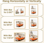 ATOBART 11x14 Picture Frame Set of 4, 8x10 - Image 5