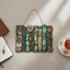 Enchanted Books & Roses Acrylic Suncatcher - Image 3