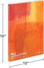 Fluid Watercolor Paper Block, 12 x 16 inches, 15 White Sheets, 140 lb Cold - Image 2