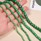 500pcs 6mm Crystal Glass Beads for Jewelry Making Faceted Rondelle Flat - Image 3