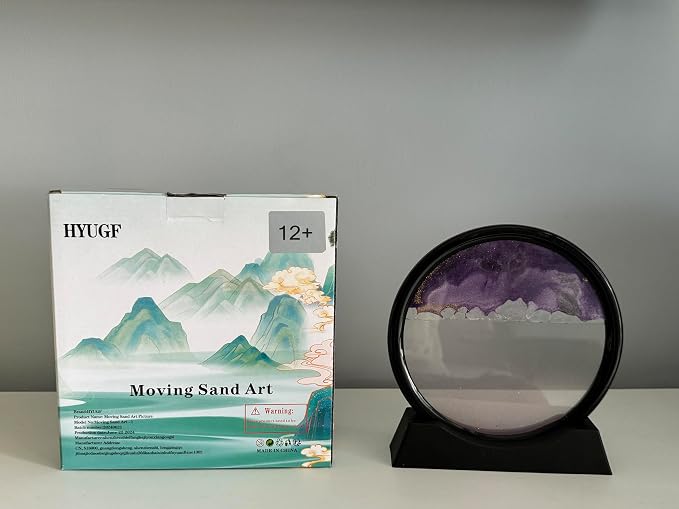 HYUGF Moving Sand Art Picture Decor, 3D Deep Sea Sandscape Liquid Motion - Image 7