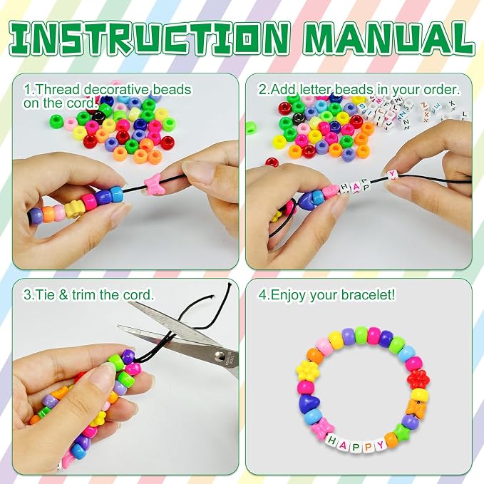 Cinrobiye 24 Sets DIY Friendship Bracelet Making Kit, Friendship Bracelet Craft - Image 3