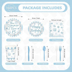 168 Pcs Summer 15th Seashell Birthday Party Decorations Serves 24 | Coastal - Image 2