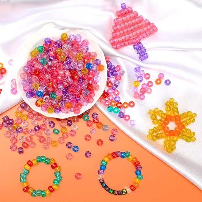 Eppingwin 1000 Pony Beads, 6x9 mm Large Beads, Hair Beads, Beads - Image 5
