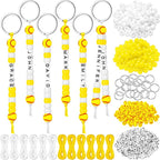 Landical 564 Pcs DIY Bead Keychain Kit Key Chain Making Craft Adjustable Letter by Landical