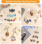 Csyidio 251 PCS Shrink Dink Keychain Kit Includes 20 Sheets Shrink Plastic - Image 4