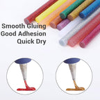 ENPOINT Color Glitter Hot Glue Sticks, Craft Adhesive Waxing Sticks Bulk - Image 3