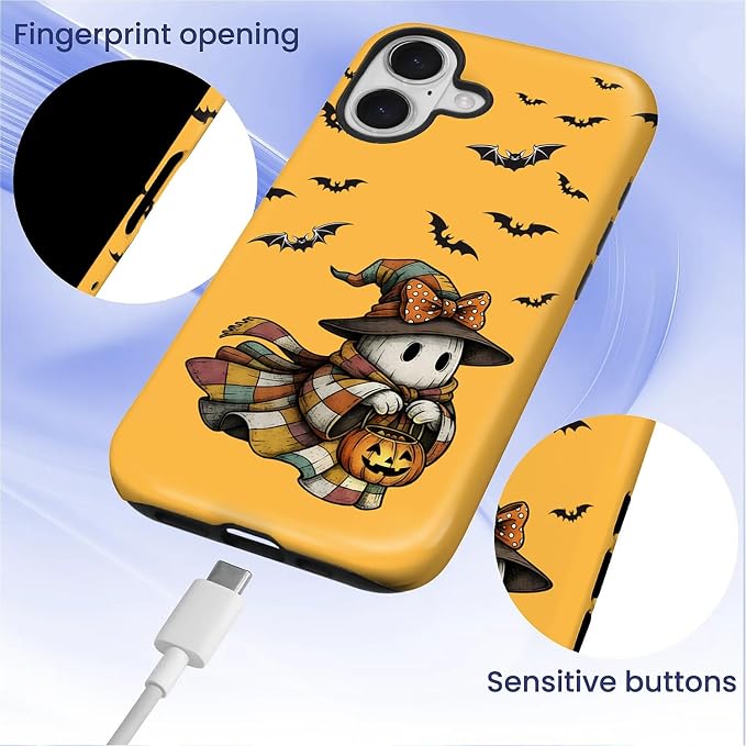 Case for iPhone 17, Scratch Resistant Hybrid Double Layer Hard Shell，Cute - Image 4