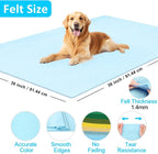 XSEINO Baby Blue Large Felt Fabric 36" X 36 ", 1.4 mm Thick Soft Felt Fabric - Image 2
