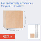 DIY Wood Cubes 1-1/2-inch, and Blank Wood Dice, by Woodpeckers - Image 4