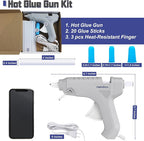 Halobios Hot Glue Gun, Fast Preheating Hot Melt Glue Gun - Image 3