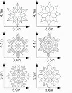 30 Sets Winter Snowflake Suncatchers Craft Kits DIY Glow In The Dark Window - Image 6